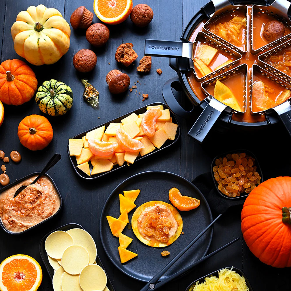 Recette de fondue dessert à la tarte aux citrouilles pour l'automne