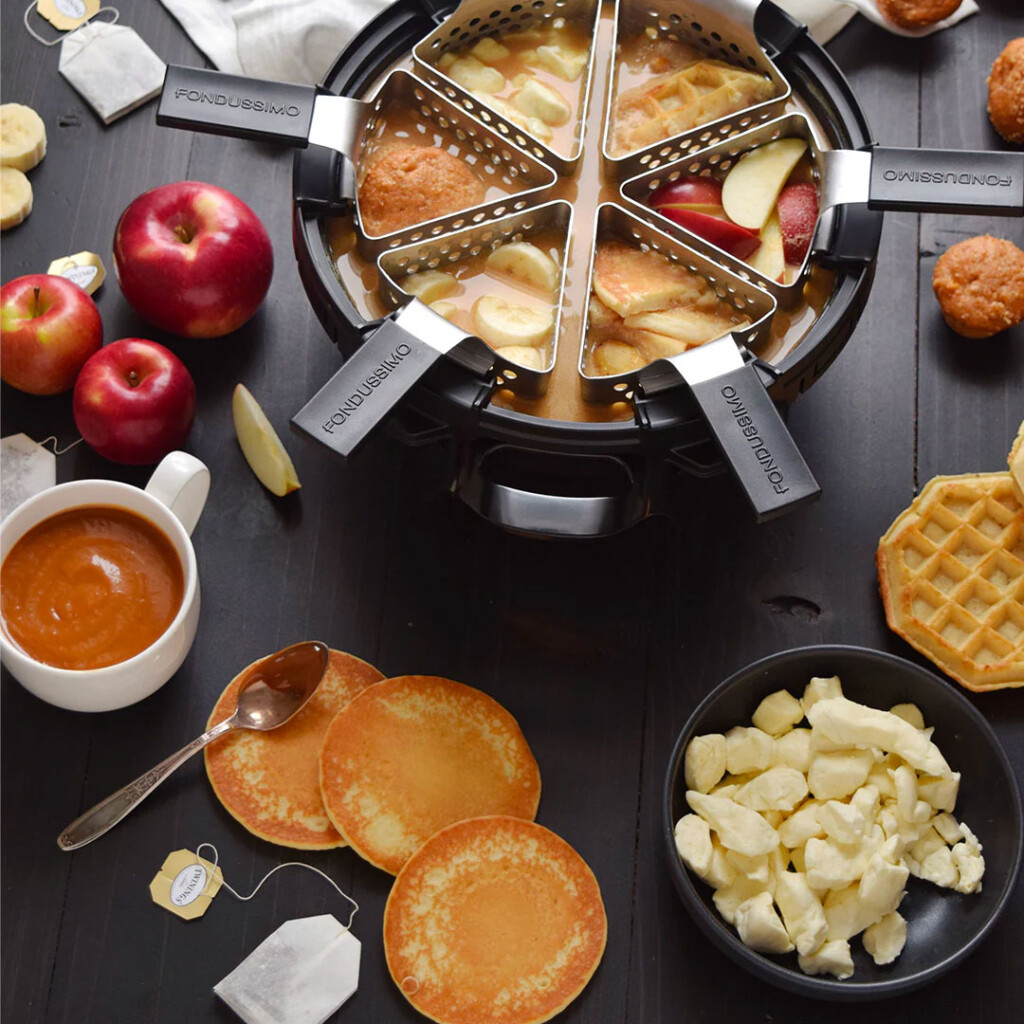 Fondue dessert au pomme et thé chai