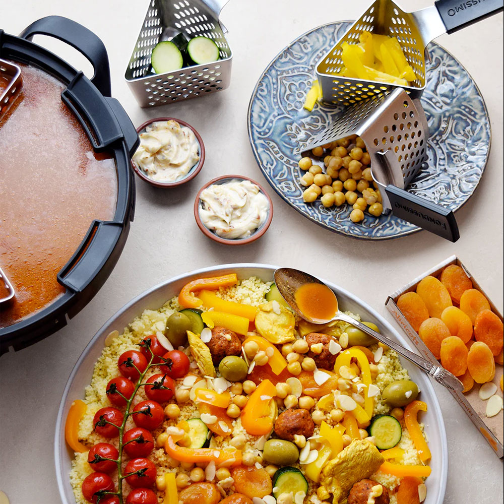 Recette de fondue de style couscous royal marocain de Fondussimo