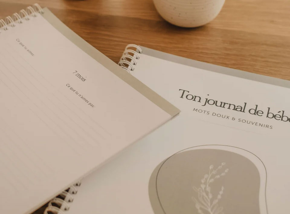 Journal de bébé pour la naissance ou un shower