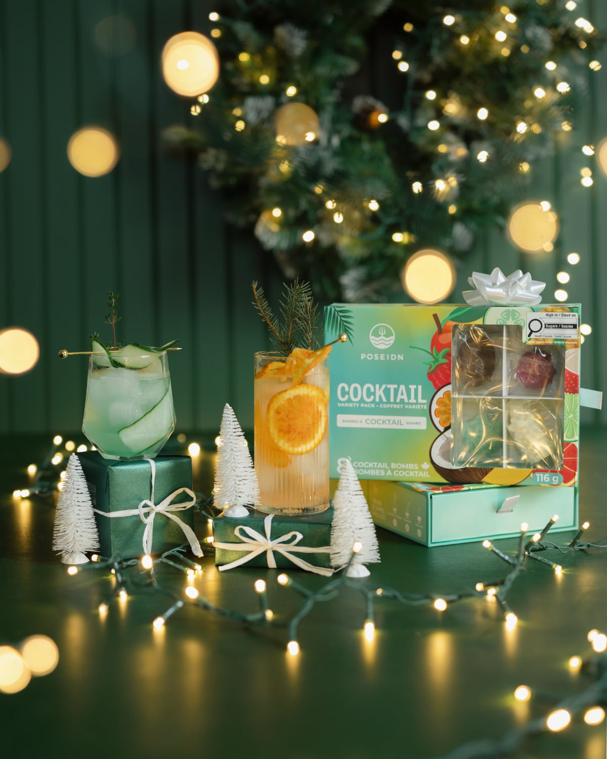 Coffret de 8 bombes à cocktail 3D