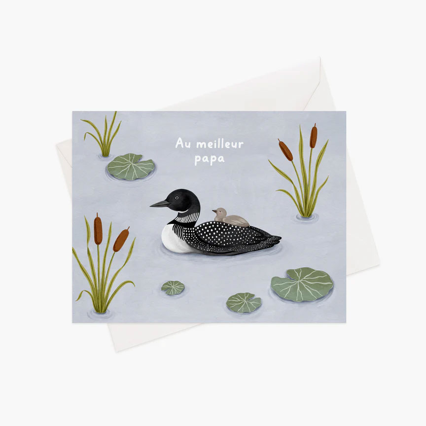 Carte de souhaits – Papa huard