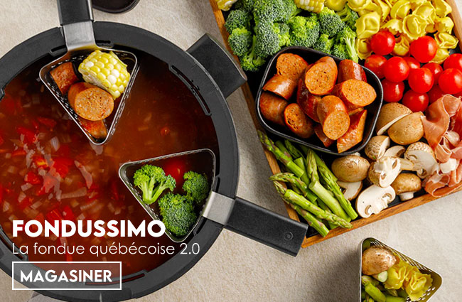 Offrez un plat à fondue Fondussimo à quelqu'un qui aime être cozy à la maison