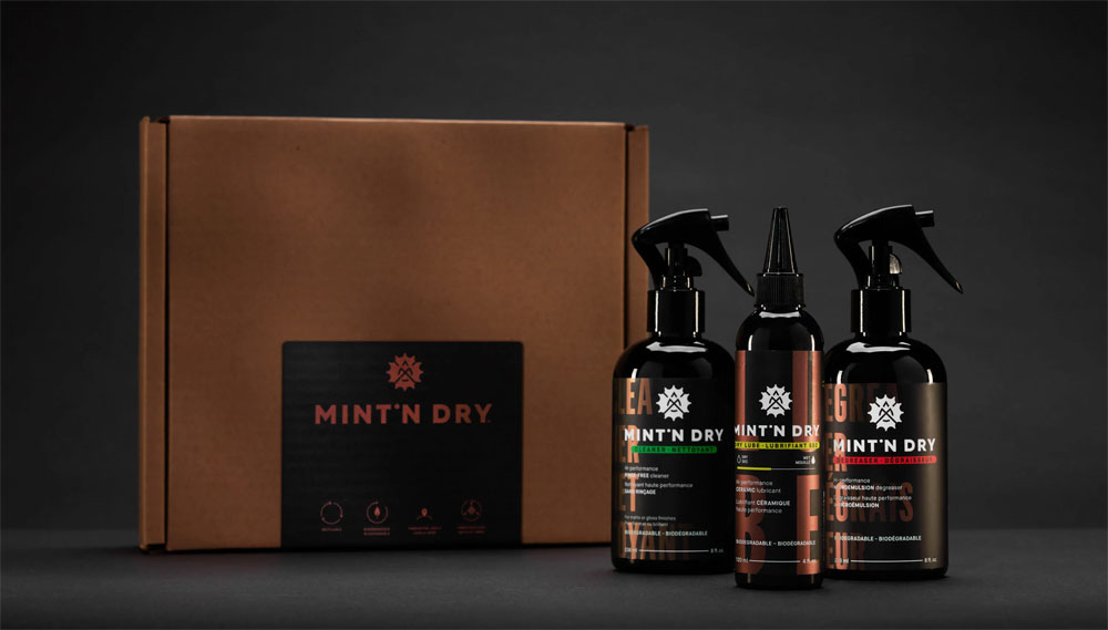 Kit de nettoyage de vélo pour condition sèche Mint'N Dry