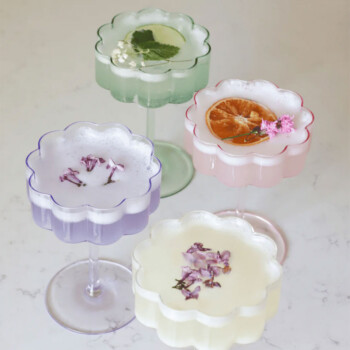 Verre à cocktail fleur