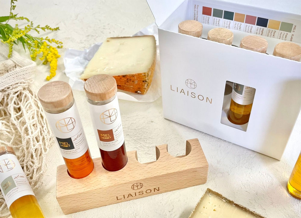 Ensemble de 4 miels de dégustation Liaison