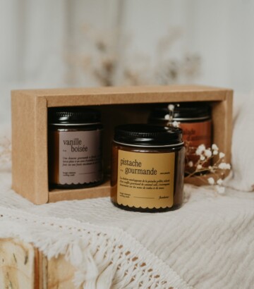 Trio de bougies d’automne