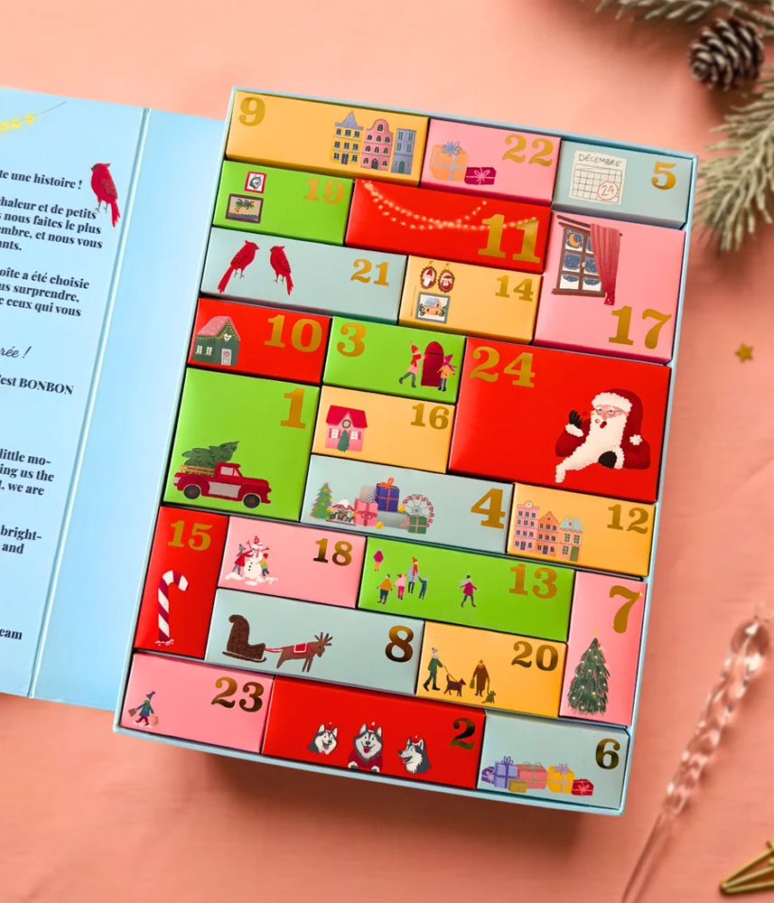 Calendrier de l&rsquo;Avent La Boîte à Bonbons