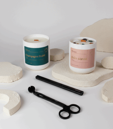 Ensemble bougies et accessoires