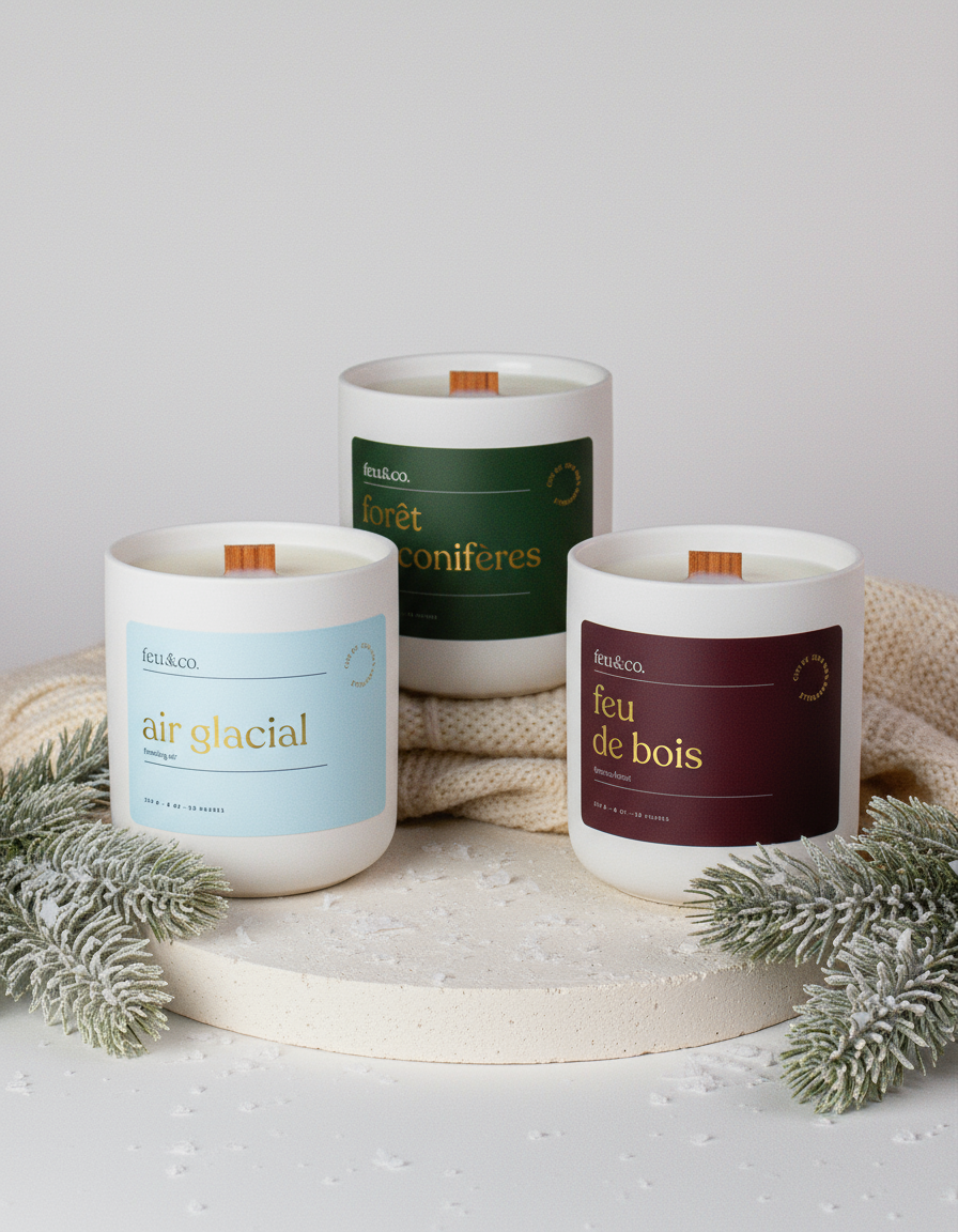 Coffret refuge nordique (3 bougies)