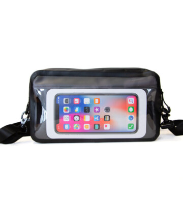 Sac bandoulière noir (Étanche)