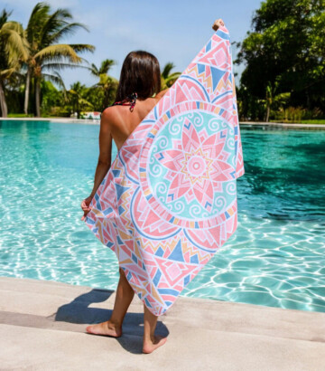 Serviette pour le sport ou le yoga en microfibre