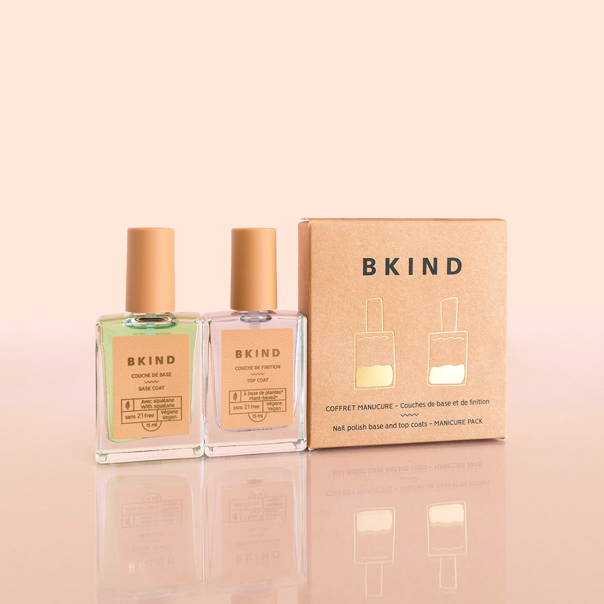 Duo manucure Base et Finition de BKIND