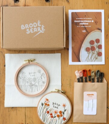 Kit de broderie DIY Temps des fêtes