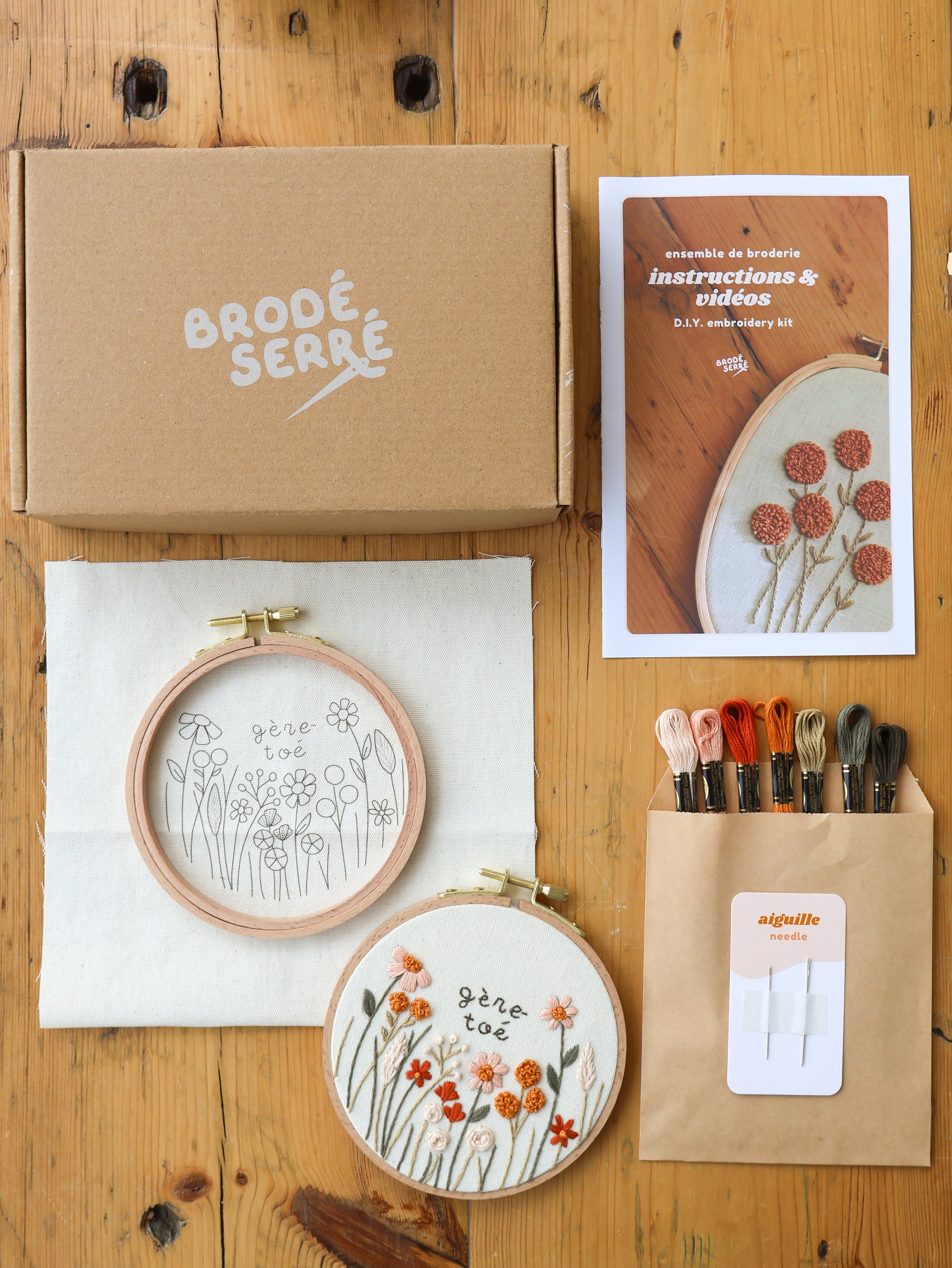 Kit de broderie DIY Temps des fêtes