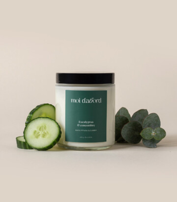 Bougie de soja Eucalyptus et Concombre