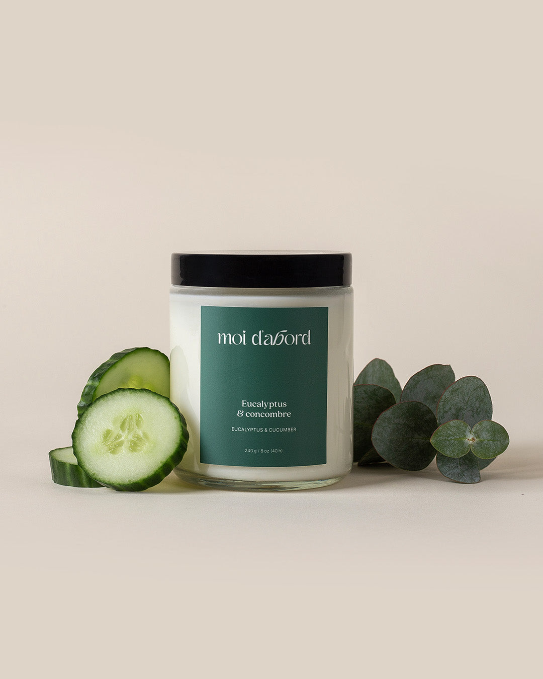 Bougie de soja Eucalyptus et Concombre