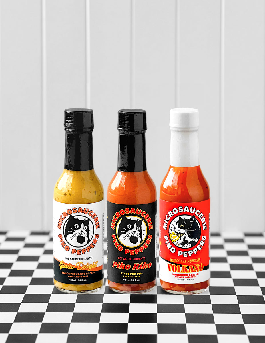 Coffret 3 sauces piquantes Piko Peppers