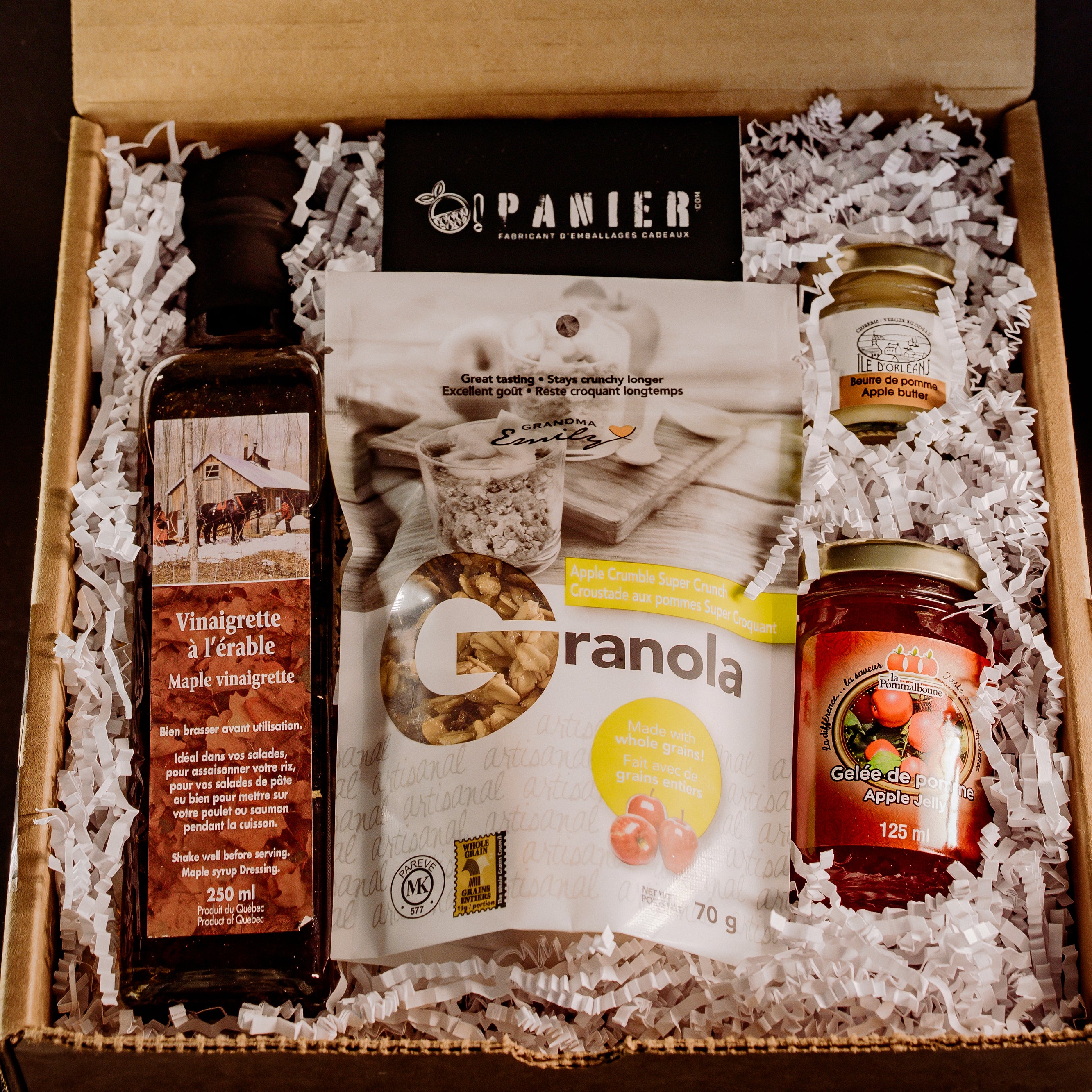 Boîte-cadeau gourmande aux pommes du Québec