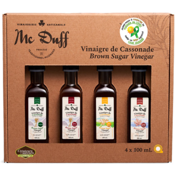 Coffret de Vinaigres de Cassonade Solidaires Mc Duff