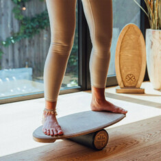 Planche d'équilibre en bois