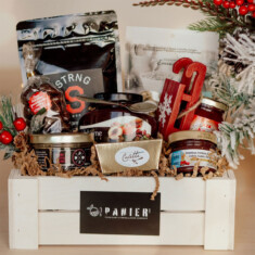 Panier cadeaux de produits du terroir