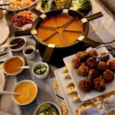 Fondue Fondussimo au Marché de Noël d'Idée Cadeau Québec